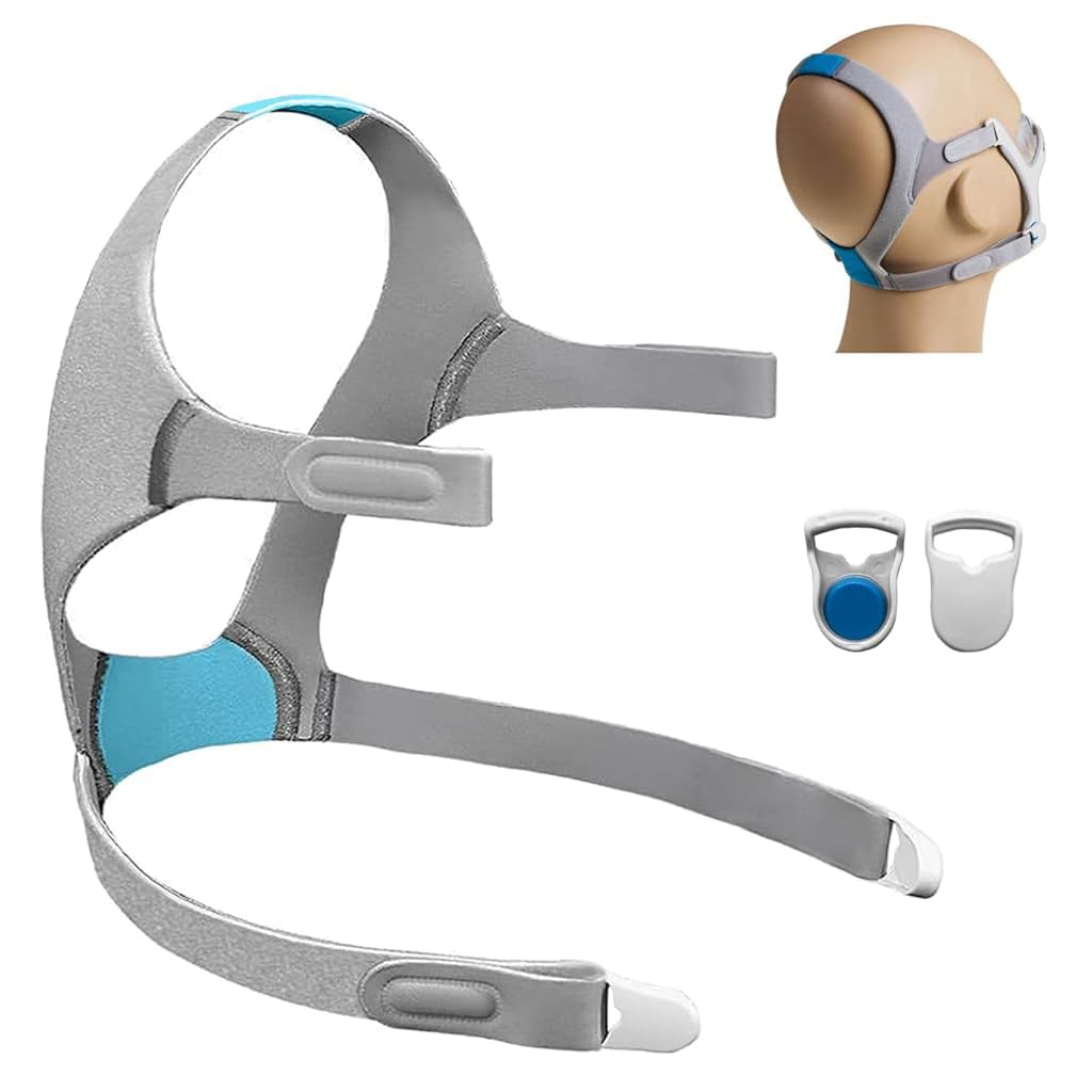 Serplex Replacement Plush Headgear & Magnetic Clips for AirFit N20 Nasal CPAP Mask Tailored Fit Headgear Magnetic Clips Replacement, Size L Serplex Replacement Plush Headgear & Magnetic Clips for AirFit N20 Nasal CPAP Mask Tailored Fit Headgear Magnetic Clips Replacement, Size L